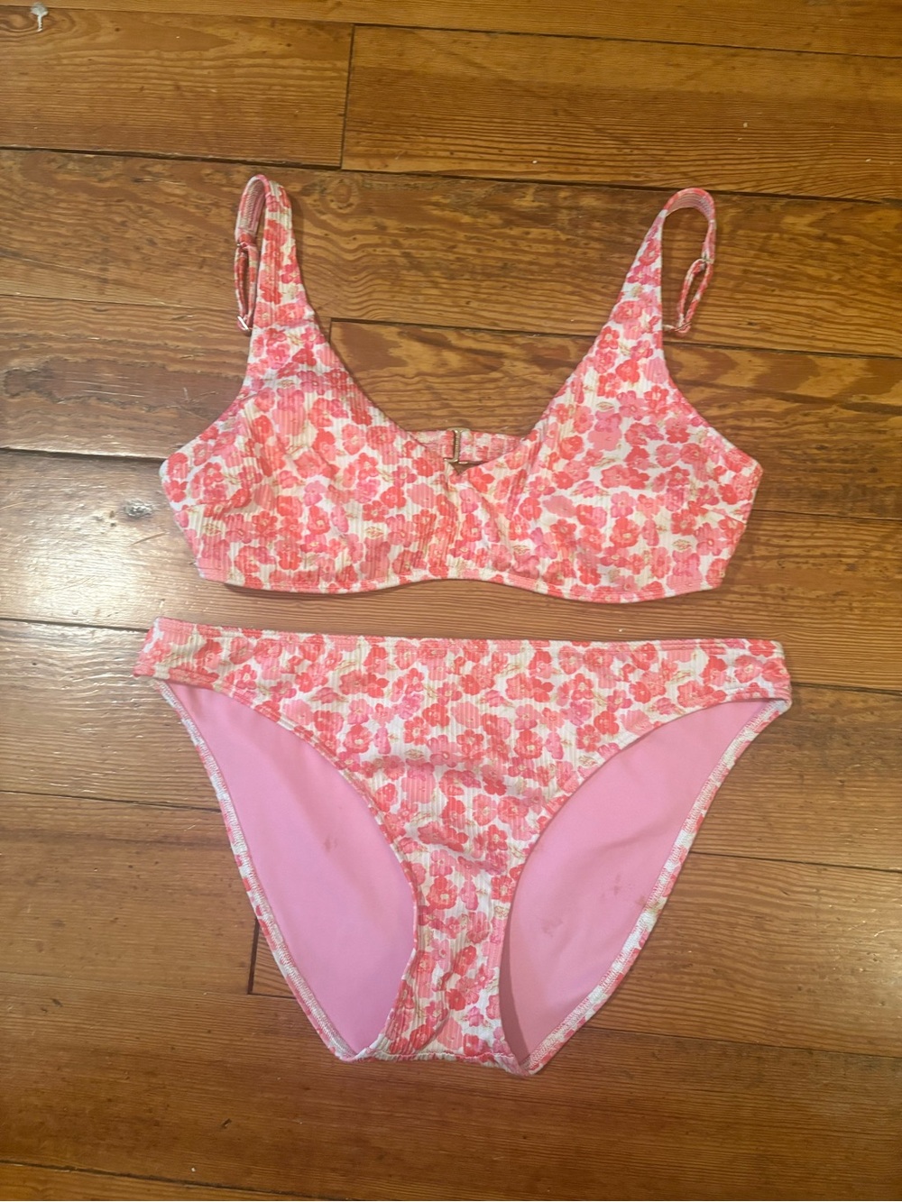 Hollister Pink Floral Bikini